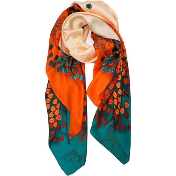 Long Stain Scarf Lightweight Shawls Wraps 01 - Picture 2 of 7